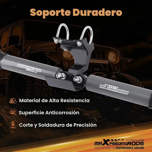 Vista 5 de maXpeedingrods Estabilizador de dirección dual para Jeep Wrangler JK JKU
