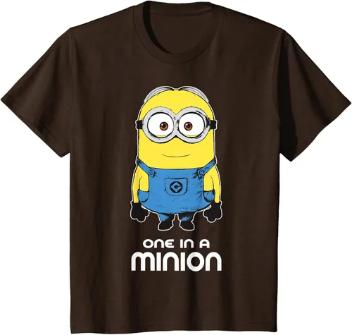 Vista 52 de Despicable Me Camiseta estampada Minions Bob One in A Minion Negro