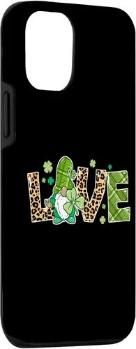 Vista 3 de Funda para iPhone 15 Love St Patricks Day Gnomes Shamrock para mujer