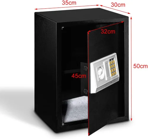 Vista 4 de Giantex Caja fuerte electrónica digital grande cerradura teclado seguridad oficina casa hotel arma capacidad 1.8 pies cúbicos