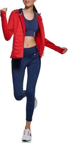 Vista 5 de Tommy Hilfiger Sudadera con capucha de rendimiento con cremallera para mujer