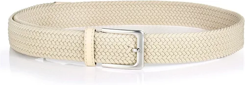 Vista 4 de Cinturón trenzado elástico, 1 38 pulgadas, cinturón elástico tejido para golf, pantalones cortos y casuales