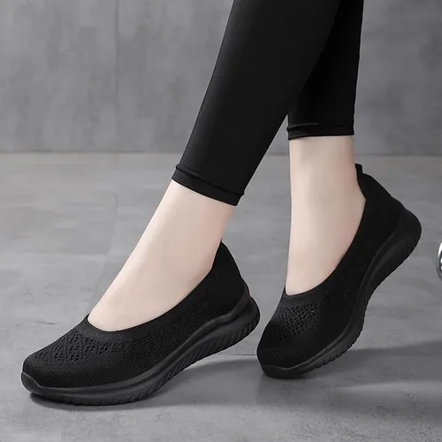 Vista 3 de Semshedy Nusing Flats Slip On Plataforma Zapatos para caminar ligeros sin cordones para mujer