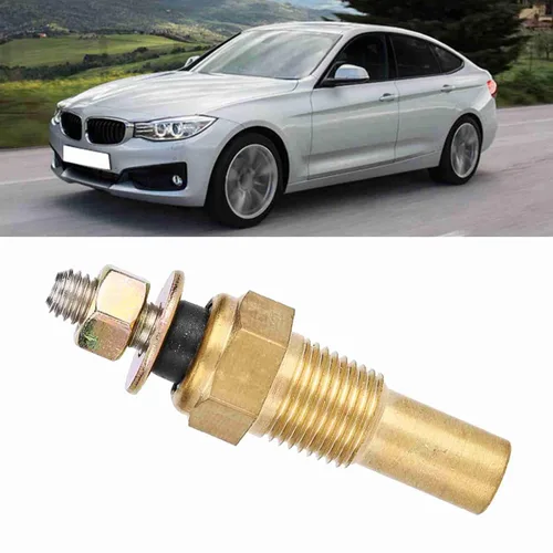 Vista 3 de Brrnoo Sensor universal de temperatura del refrigerante 1/8 NPT Latón Agua /Aceite Sensor de temperatura Unidad emisora, unidad de envío