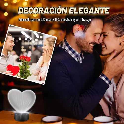 Vista 5 de 6 piezas de lámina acrílica transparente de 2 mm de espesor con película LED para base de luz LED, pantalla transparente con película protectora