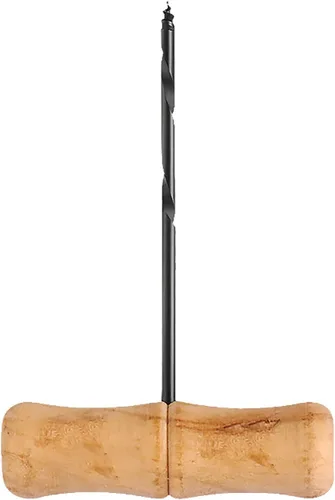 Vista 6 de Taladro manual de mango de madera en forma de T en espiral para carpintería, agujero de escariado, perforación, modelo de plástico