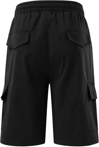 Vista 5 de Pantalones cortos para hombre, pantalones cortos casuales para hombre, pantalones cortos de golf para hombre, pantalones cortos de playa de verano
