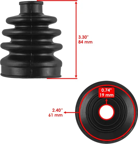 Vista 2 de Caltric Kit de maletero Cv para eje exterior delantero compatible con Honda Trx350Fe Trx350Fm Rancher 2000-2005