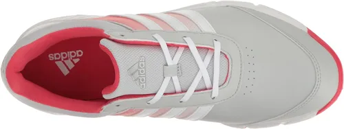 Vista 5 de adidas Zapatos de golf W Tech Response para mujer, Gris claro blanco rosa
