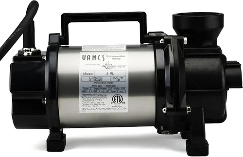 Vista 2 de Aquascape Tsurumi 3PL Bomba sumergible para estanques, filtros de desnatador y cascadas sin estanque, 3,000 GPH 29975
