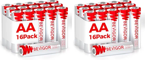 Vista 12 de BEVIGOR Baterías de litio AA, pilas AA, paquete de 4 baterías de litio AA de 1.5 V, batería doble A, pilas AA de mayor duración para linterna