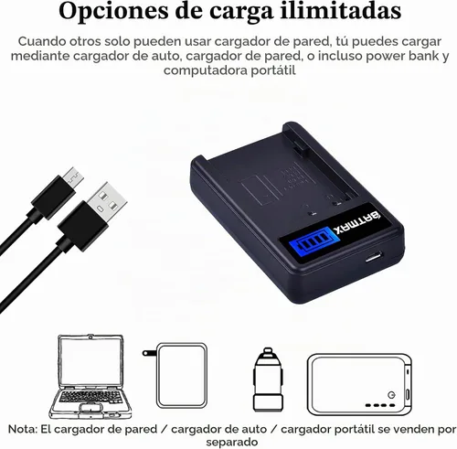 Vista 5 de Batmax Paquete de 2 baterías PS-BLM1 BLM-1 PS BLM1 + cargador de batería LCD USB para cámaras Olympus E-300 E-330 E-500 E-510 C-5060 C-7070 C-8080