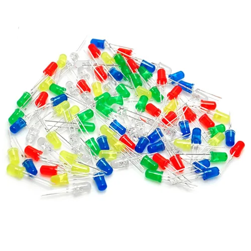 Vista 2 de Gikfun Kit surtido de luces LED de 0.197 in para Arduino (paquete de 100 piezas) EK8437