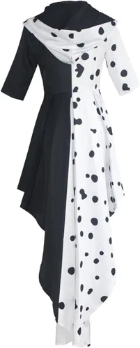 Vista 3 de Lovecos Disfraz de Deville para mujer, conjunto completo de disfraz de Halloween