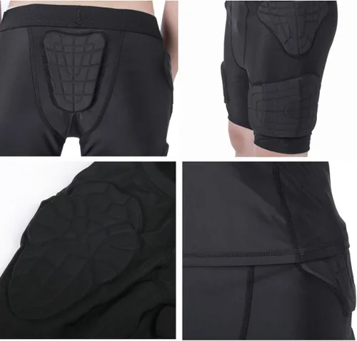 Vista 3 de TUOY Pantalones cortos protectores acolchados para niños y jóvenes, pantalones acolchados para fútbol, paintball y béisbol