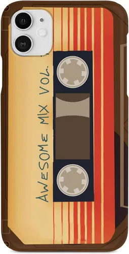 Vista 21 de Inspired Cases - Compatible con iPhone Xs Max - Funda protectora con textura 3D para Apple iPhone Xs Max - Awesome Mix Vol. 1 Old School Vintage Tape