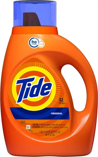 Vista 15 de Tide 13875CT Detergente líquido para ropa, original, botella de 25 onzas (caja de 6)