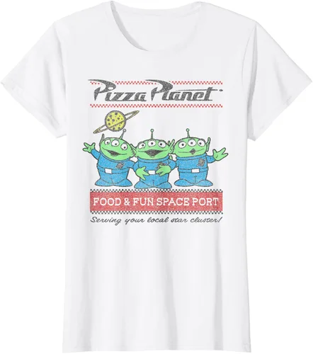 Vista 14 de Disney Pixar Toy Story Pizza Planet Aliens Camiseta