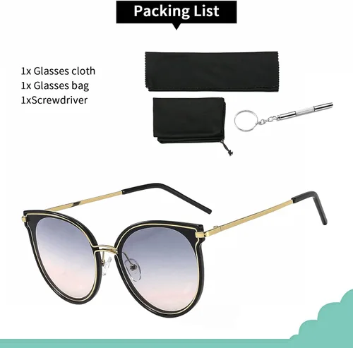 Vista 6 de Gafas de sol de gran tamaño para mujer, gafas de sol de aviador para mujeres y hombres