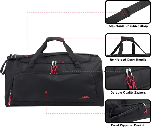 Vista 2 de Bolsas de lona ligeras para hombres y mujeres para viajar, el gimnasio y como bolsa de equipo deportivoorganizador