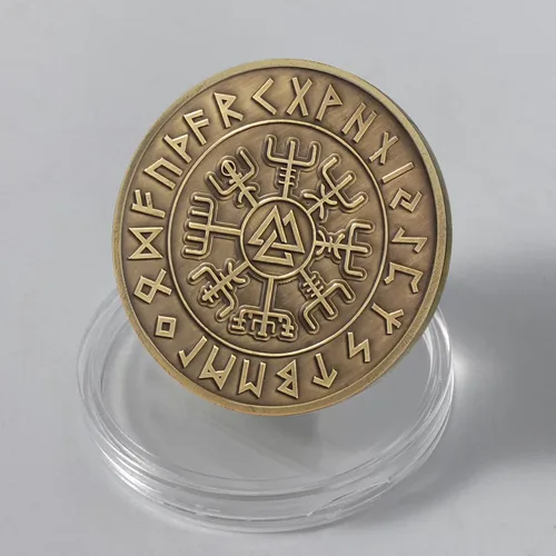 Vista 7 de AtSKnSK Moneda vikinga (magia de Odín)
