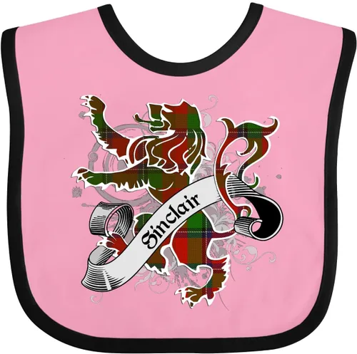 Vista 25 de inktastic Sinclair Tartan Lion Baby Bib
