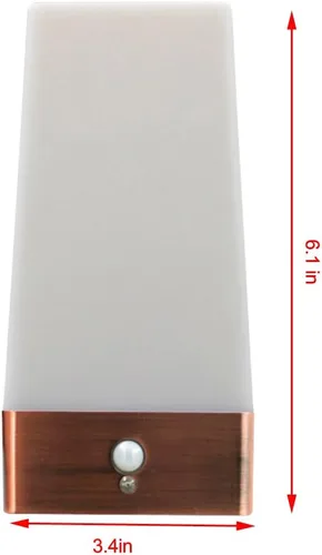 Vista 3 de Lámpara Zeefo inalámbrica con sensor infrarrojo pasivo y de movimiento con 3 modos, lámpara LED para interior, funciona con pilas, sensible a
