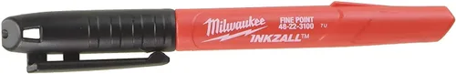Vista 3 de Milwaukee Inkzall - Marcadores de punta, finos, negros (8)