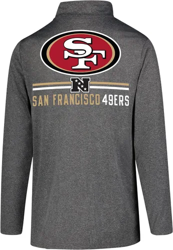 Vista 3 de Ultra Game Camiseta oficial de la NFL de manga larga con cremallera de un cuarto para hombre