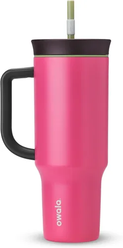 Vista 14 de Owala FreeSip - Botella de agua de acero inoxidable, 30 onzas, pastel de comida de ángel Angel Food Cake
