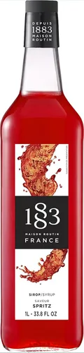 Vista 8 de 1883 Jarabe de Amaretto para bebidas, fabricado en Francia, botella de plástico de 1 litro