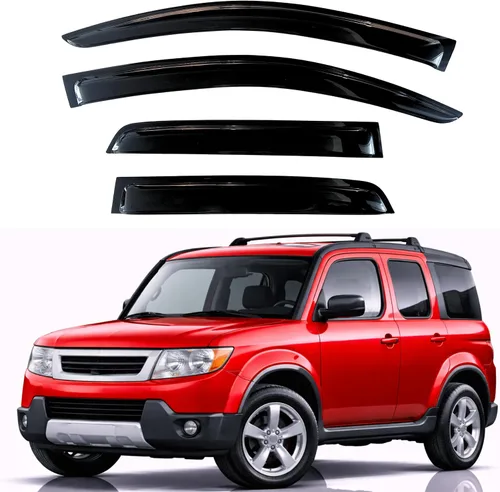 Vista 312 de KPY Protector de lluvia compatible con Ford Bronco 1980-1996, Ford F150 F250 F350, deflectores de ventilación lateral para visera de ventana