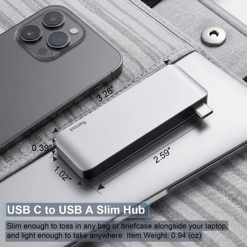 Vista 6 de Adaptador multipuerto HDMI USB C Hub 4K con 3 puertos USB 3.0 para MacBook