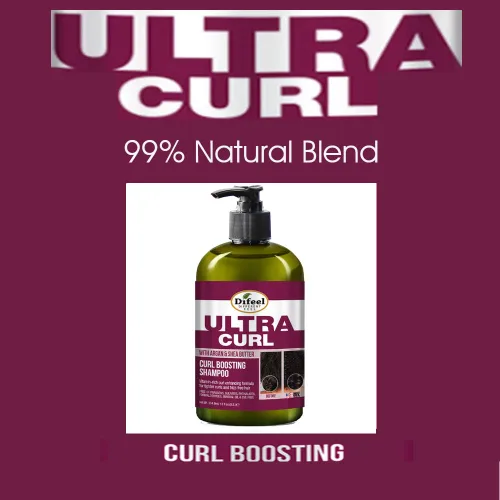 Vista 7 de Difeel Ultra Curl con Argán y Manteca de Karité - Champú para aumentar los rizos de 12 onzas, champú sin sulfato hecho con ingredientes naturales