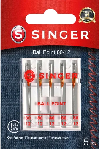 Vista 11 de SINGER Agujas para máquina de coser de punta de bola, tamaño 100/16-5
