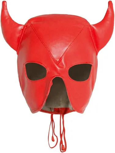 Vista 8 de Máscara de cabeza de toro de Halloween ajustable, máscara de cara completa de cuerno de toro, máscaras divertidas de animales, accesorios