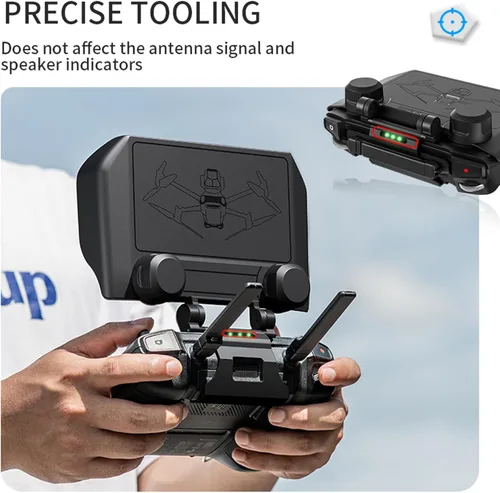 Vista 5 de Mavic 3 Pro 2 en 1 RC Pro Controller Sun Hood, RC Joysticks Protector de pantalla Parasol para DJI Mavic 3 Pro/Mini 3 Pro/Air 2S RC Pro Controlador