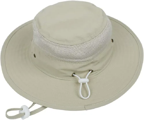 Vista 2 de Muryobao Sombrero de sol de verano para niños pequeños con protección UV para pesca en la playa