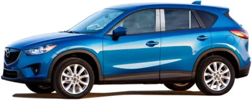 Vista 2 de QAA es compatible con Mazda Cx-5 2013-2016 8 piezas de acero inoxidable poste de pilar trim, incluye pieza triangular delantera PP13722