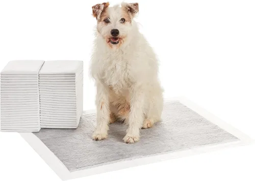 Vista 8 de Amazon Basics Almohadillas para control de olor de carbón para perros y cachorros, 5 capas a prueba de fugas súper absorbentes, superficie de secado