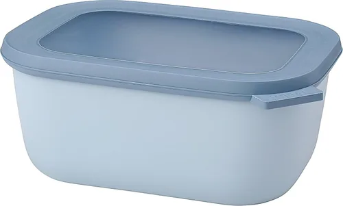 Vista 43 de Mepal Cirqula - Recipiente circular rectangular para almacenar y servir alimentos de 67.6 fl oz / 68 onzas con tapas transparentes, perfecto