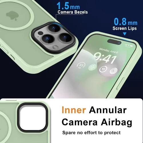 Vista 411 de MOCCA - Funda magnética resistente para iPhone XR de 6.1 pulgadas, compatible con MagSafe, funda con protección contra caídas de grado militar