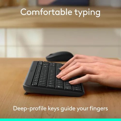 Vista 4 de Logitech Teclado Bluetooth inalámbrico compacto K250 con teclado numérico Grafito