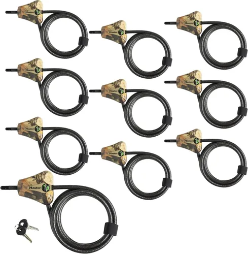 Vista 7 de Master Lock Python Trail Camera cable de seguridad camuflado ajustable, 8418KADCAMO-TMB
