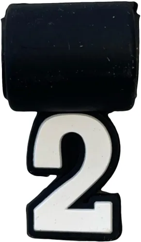 Vista 3 de Dijes de silicona para collar de béisbol de tornado, bandera de EE. UU., cruz 4:13, número de jersey Números uniformes