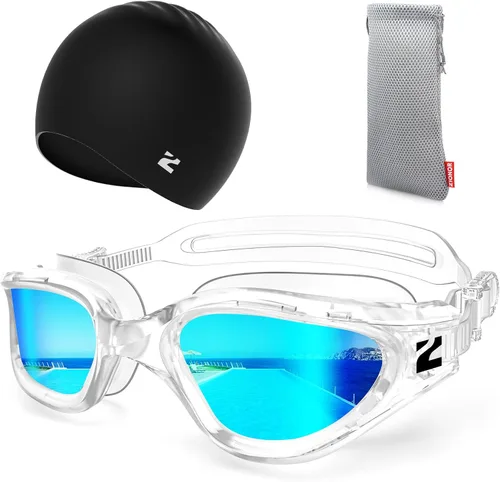 Vista 28 de ZIONOR Gafas de natación para adultos, G1 Air con protección UV antivaho y a prueba de fugas, ajuste cómodo para adultos, hombres y mujeres, incluye