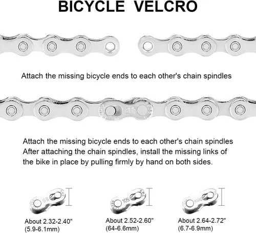 Vista 6 de Ryaco - Juego de herramientas de cadena para bicicleta, reparación de eslabones de cadenas, kit de herramientas profesionales