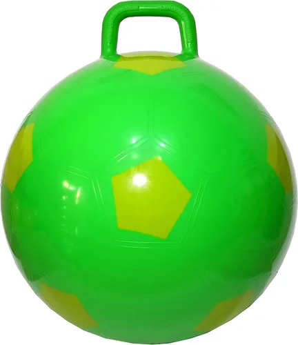 Vista 4 de Pelota saltarina AppleRound Space Hopper con bomba en estilo fútbol, 15 pulgadas / 38 cm de diámetro para edades de 3 a 6 años, rebote de canguro