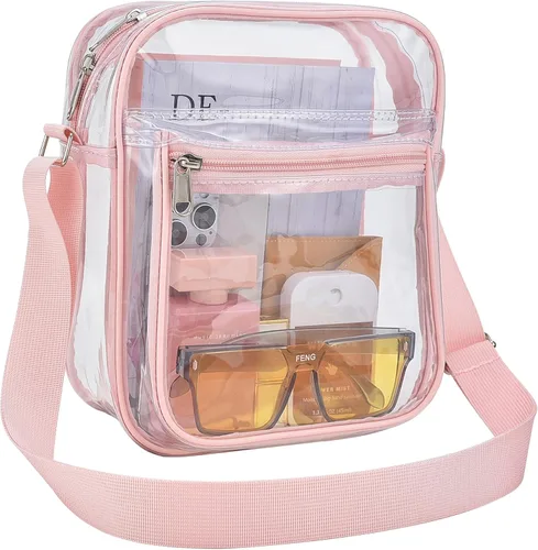 Vista 12 de USPECLARE Clear Bag for Stadium Events Clear Messenger Bag for Men and Women