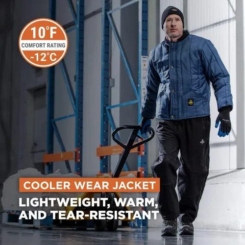 Vista 3 de RefrigiWear Chaqueta de desgaste más fresco, ropa de trabajo aislada, clasificación de comodidad de 10F